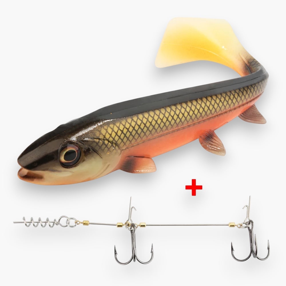 Gummifisch mit "Shallow Rig" 14cm 25g / 18cm 53g