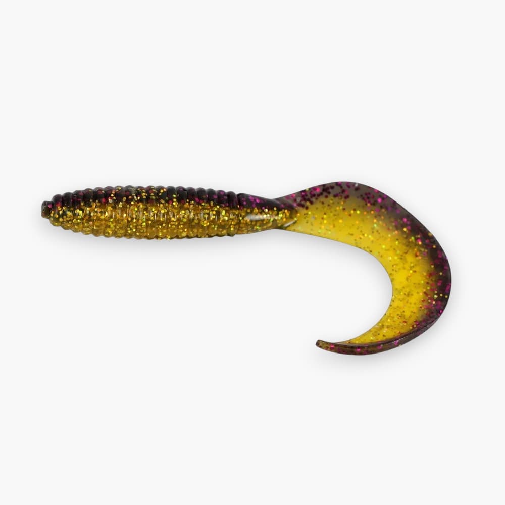 Gummi-Raupe (mit Schwanz) 6,5cm / 10st